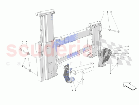 Photo of SUPPORT DE FIXATION DE L ENROULEUR DE CEINTURE…