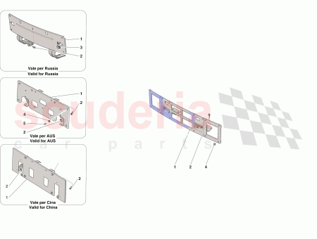 Photo of SUPPORT DE PLAQUE D IMMATRICULATION AVANT COMPLET…