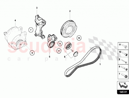 Photo of ROULEAU TENDEUR AVEC PI CES DE FIXATION…