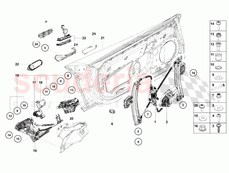 Photo of L VE VITRE LECTRIQUE DE PORTE DROITE…