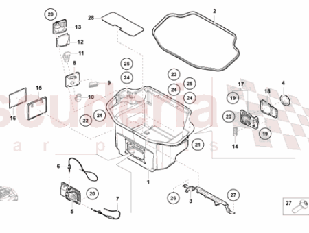 Photo of GARNITURE DU COMPARTIMENT BAGAGES…