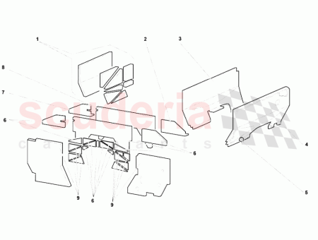 Photo of BOUCLIER COUPE FEU CENTRAL DU COMPARTIMENT MOTEUR…