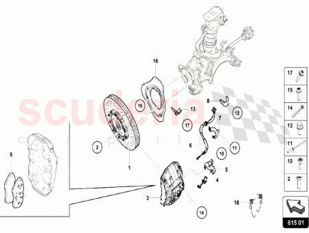 Photo of TRIER DE FREIN AVANT GAUCHE FREIN CARBOC RAMIQUE…