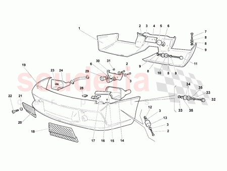 Photo of ENSEMBLE SUPPORT DE FIXATION DE PARE CHOCS AVANT…