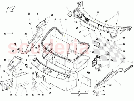 Photo of GARNITURE DU COMPARTIMENT BAGAGES…