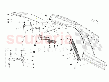 Photo of ENSEMBLE DE GRILLES ARRI RE EN CARBONE…