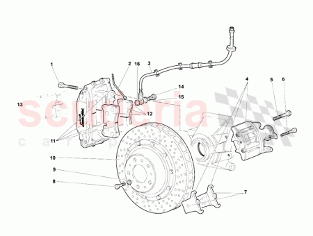 Photo of TRIER DE FREIN ARRI RE GAUCHE GRIS…