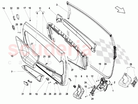 Photo of PANNEAU DE PORTE FOURNITURE VIN GAUCHE RHD…