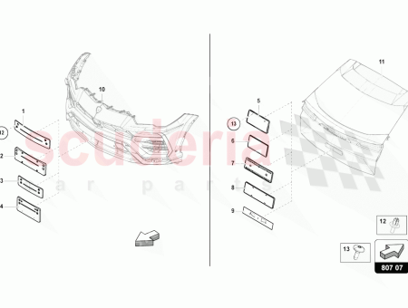 Photo of GARNITURE POUR PLAQUE D IMMATRICULATION…