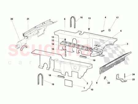 Photo of PANNEAU PEINT INF RIEUR GAUCHE DU COMPARTIMENT MOTEUR…