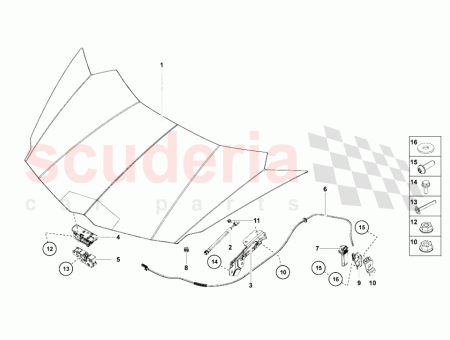Photo of CYLINDRE GAZ DU CAPOT AVANT…