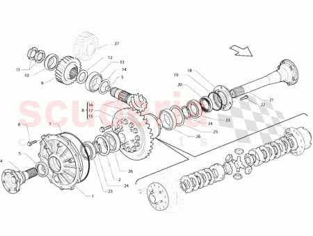 Photo of DIFF RENTIEL PAIRE DE PIGNONS CONIQUES 2WD 55…