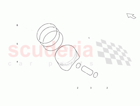 Photo of PISTON COMPLET 40457 NLA JUSQU AU VIN 4LA01476…