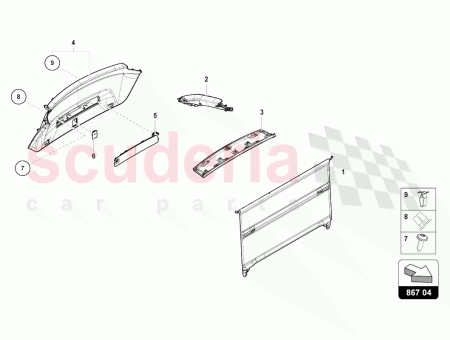 Photo of PANNEAU DE GARNITURE DU COUVERCLE ARRI RE…
