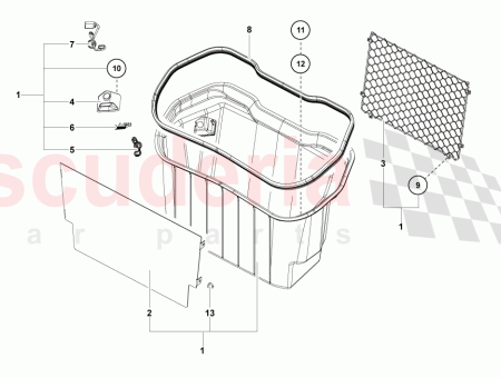 Photo of GARNITURE DU COMPARTIMENT BAGAGES…