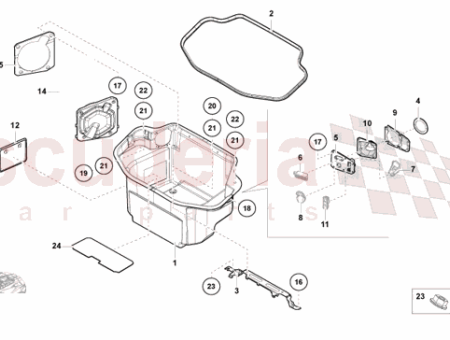 Photo of GARNITURE DU COMPARTIMENT BAGAGES…