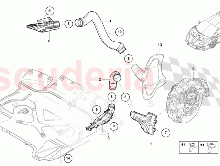 Photo of CONDUIT D AIR POUR LE REFROIDISSEMENT DES FREINS…