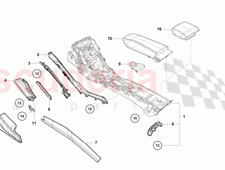 Photo of GARNITURE DE PANNEAU LAT RAL POUR CONSOLE CENTRALE…