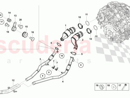 Photo of TUYAU D CHAPPEMENT AVEC CATALYSEUR ET FILTRE PARTICULES…