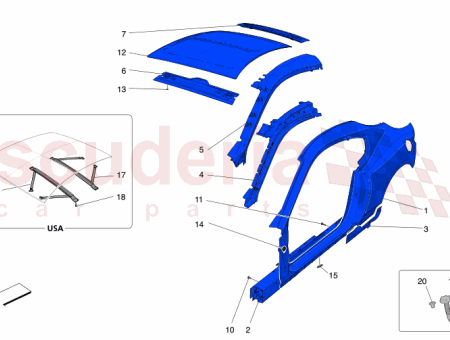 Photo of PANNEAU DE TOIT TRAVERSE ARRI RE…