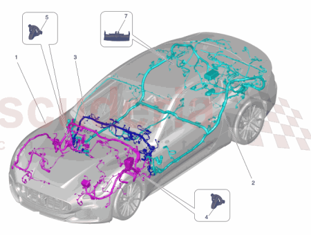 Photo of FAISCEAU DE C BLAGE DU COMPARTIMENT MOTEUR…