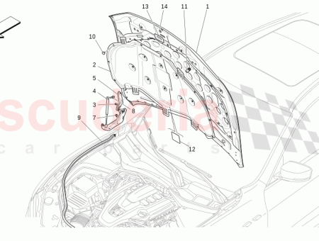 Photo of PANNEAU INTERNE DU CAPOT…