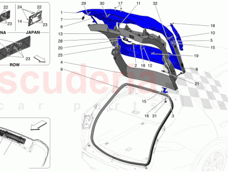 Photo of REAR LIFTGATE UPPER TRIM PANEL…