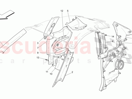 Photo of HABILLAGE COMPLET DU MONTANT AVANT DROIT NERO NOIR…