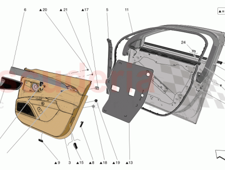 Photo of GARNITURE INT RIEURE DE PANNEAU DE PORTE DROIT…