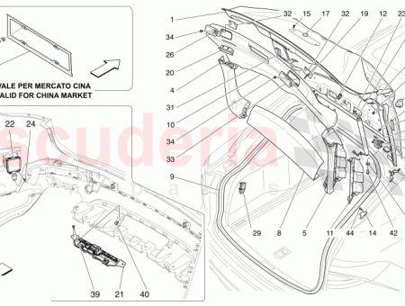 Photo of LH LUGGAGE COMPARTMENT HANDLE SEAT…