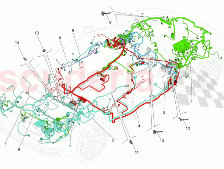 Photo of HARNAIS DE C BLAGE DU COMPARTIMENT DU COFFRE…