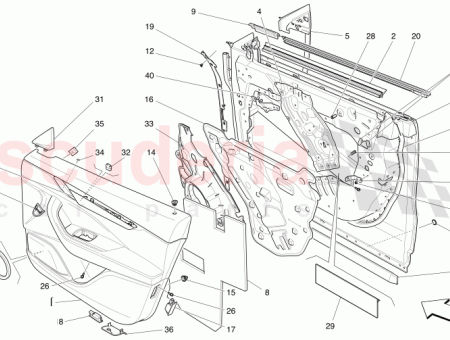 Photo of PANNEAU DE PORTE AVANT DROITE…