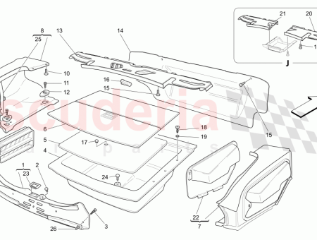 Photo of PANNEAU DE PLANCHER DU COMPARTIMENT DE LA ROUE…