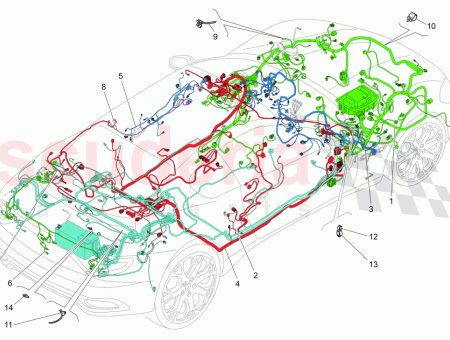 Photo of HARNAIS DE C BLAGE DU COMPARTIMENT DU COFFRE…