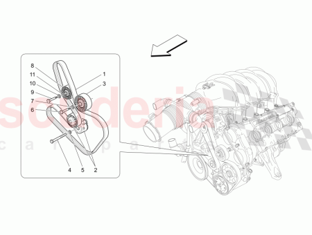 Photo of COURROIE D ENTRA NEMENT DU COMPRESSEUR…
