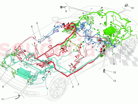 Photo of FAISCEAU DE C BLAGE DU COMPARTIMENT MOTEUR…