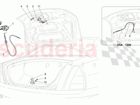 Photo of C BLE BOWDEN DE VERROUILLAGE DE COFFRE…