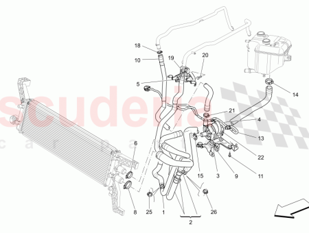 Photo of TUYAU ENTRE LE RADIATEUR SECONDAIRE ET LA POMPE…
