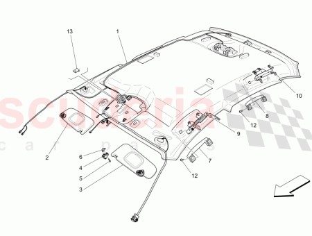 Photo of GARNITURE DE TOIT MASERATI TOUCH CONTROL PLUS AVEC…