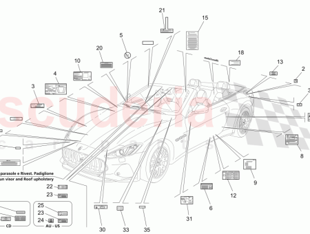 Photo of PLAQUE D AVERTISSEMENT D AIRBAG…