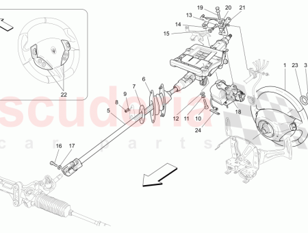 Photo of VOLANT COMPLET BLEU PROFONDITA BLEU PROFONDITA 094083590 BEIGE…