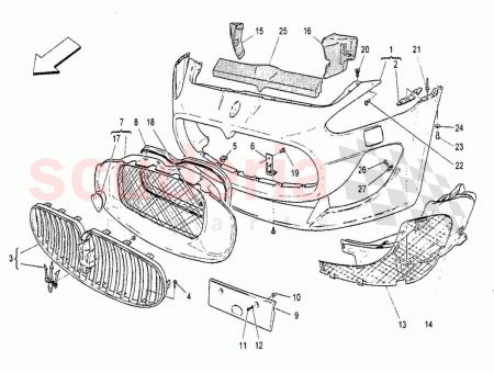 Photo of SUPPORT DE PLAQUE D IMMATRICULATION AVANT…