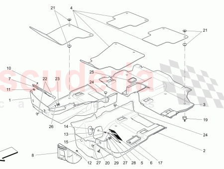 Photo of MOQUETTE D HABITACLE GAUCHE FOUR ZONE AUTOMATIC CLIMA…