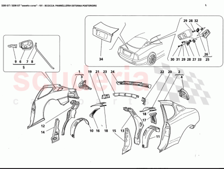 Photo of GARDE BOUE ARRI RE GAUCHE COMPLET…