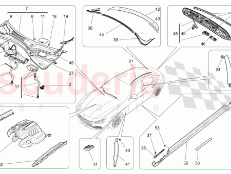 Photo of SPOILER ARRI RE KIT CARBONE R TROVISEURS EXT…