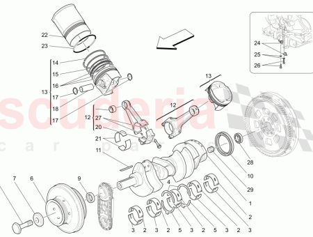 Photo of PISTON MOTEUR DROIT AVEC SEGMENTS…