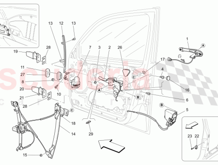 Photo of SERRURE DE PORTE AVANT DROITE…