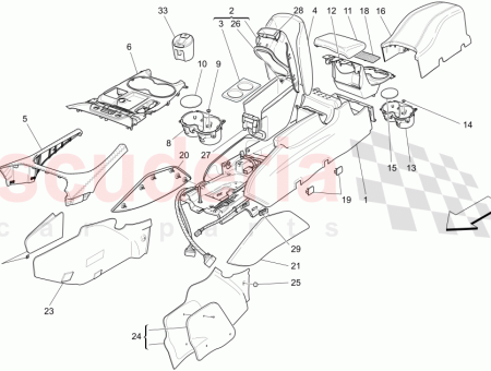 Photo of PLAQUE CENTRALE DE TABLEAU DE BORD ARGENT CHRONO…