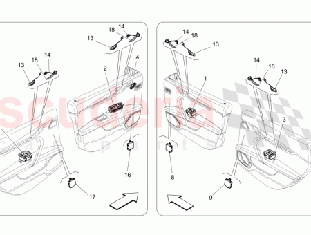 Photo of ECU DE NOEUD DE PORTE ARRI RE DROITE…