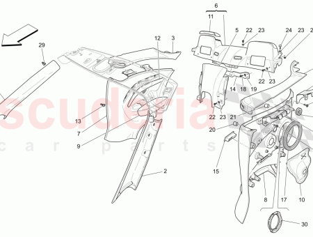 Photo of HABILLAGE LAT RAL ARRI RE GAUCHE COMPLET ARGENT…